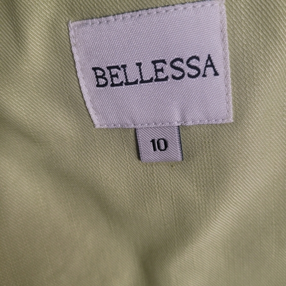 BELLESSA Lime Green Jacket Size 10 - Picture 4 of 6